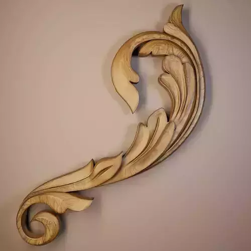 wood decor 3D model