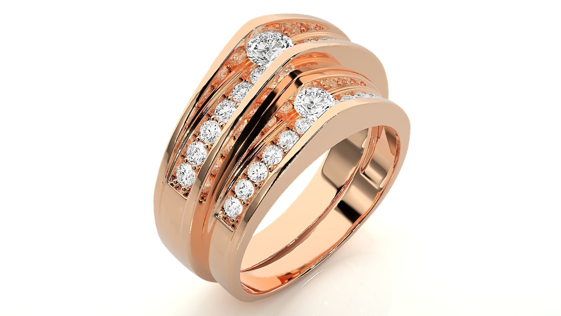 Wedding Band - 1028 3D print model_4