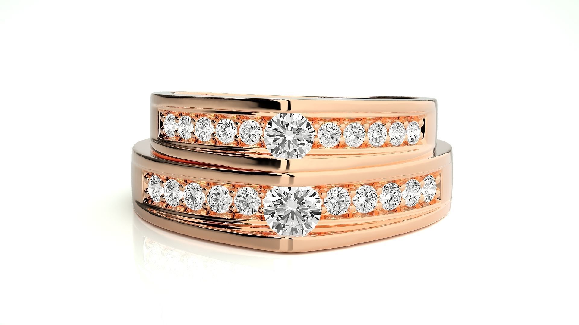 Wedding Band - 1028 3D print model_3