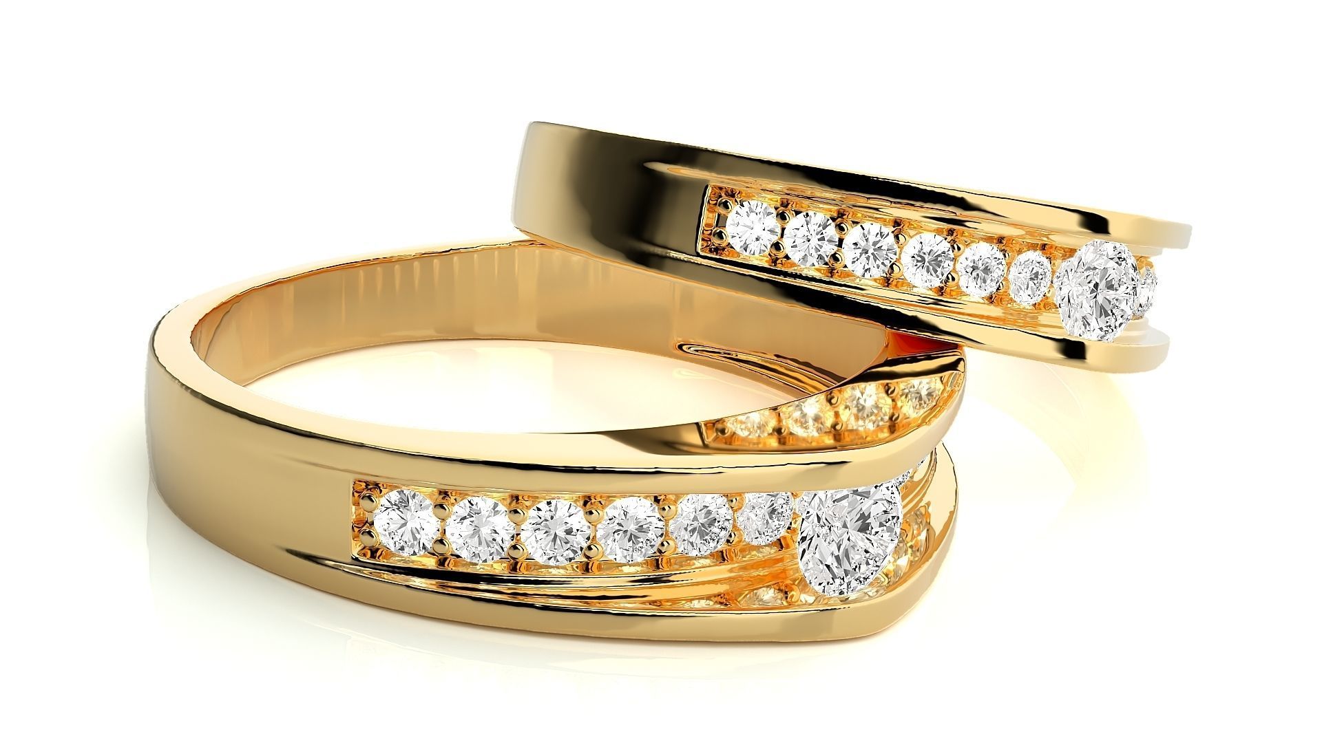 Wedding Band - 1028 3D print model_9