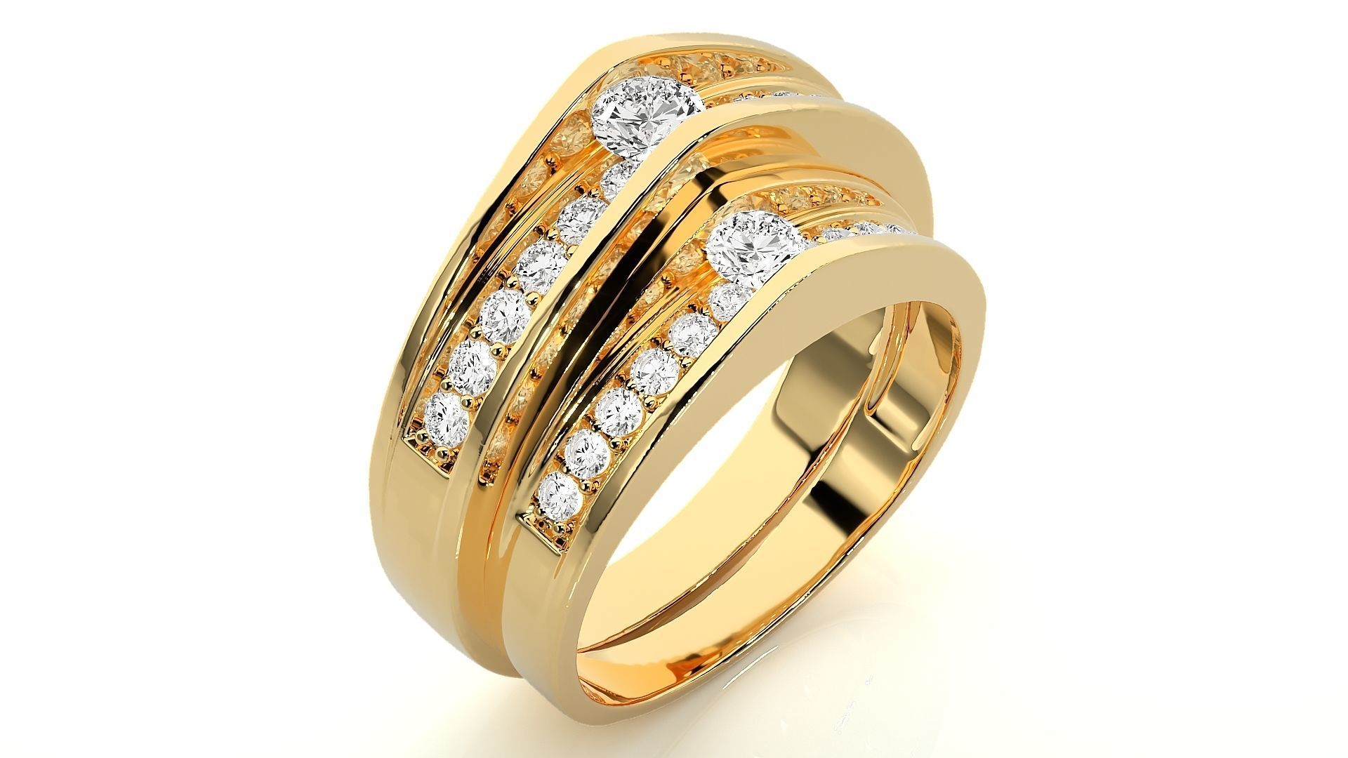 Wedding Band - 1028 3D print model_11