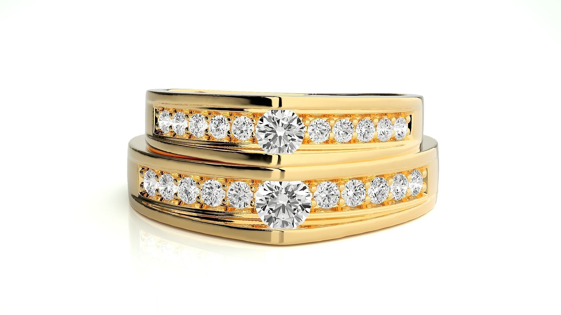 Wedding Band - 1028 3D print model_10