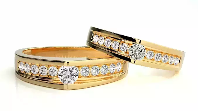 Wedding Band - 1028 3D print model