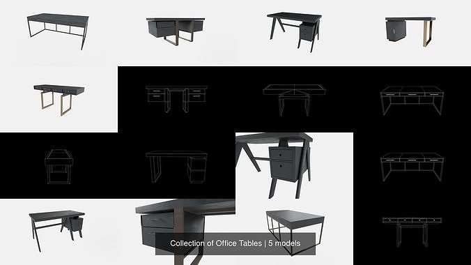 Collection of Office Tables 