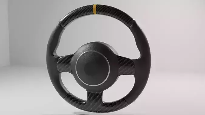 Car Steering Wheel Free 3D model