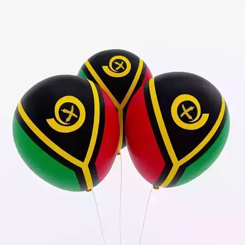 Vanuatu country balloon 3d model 