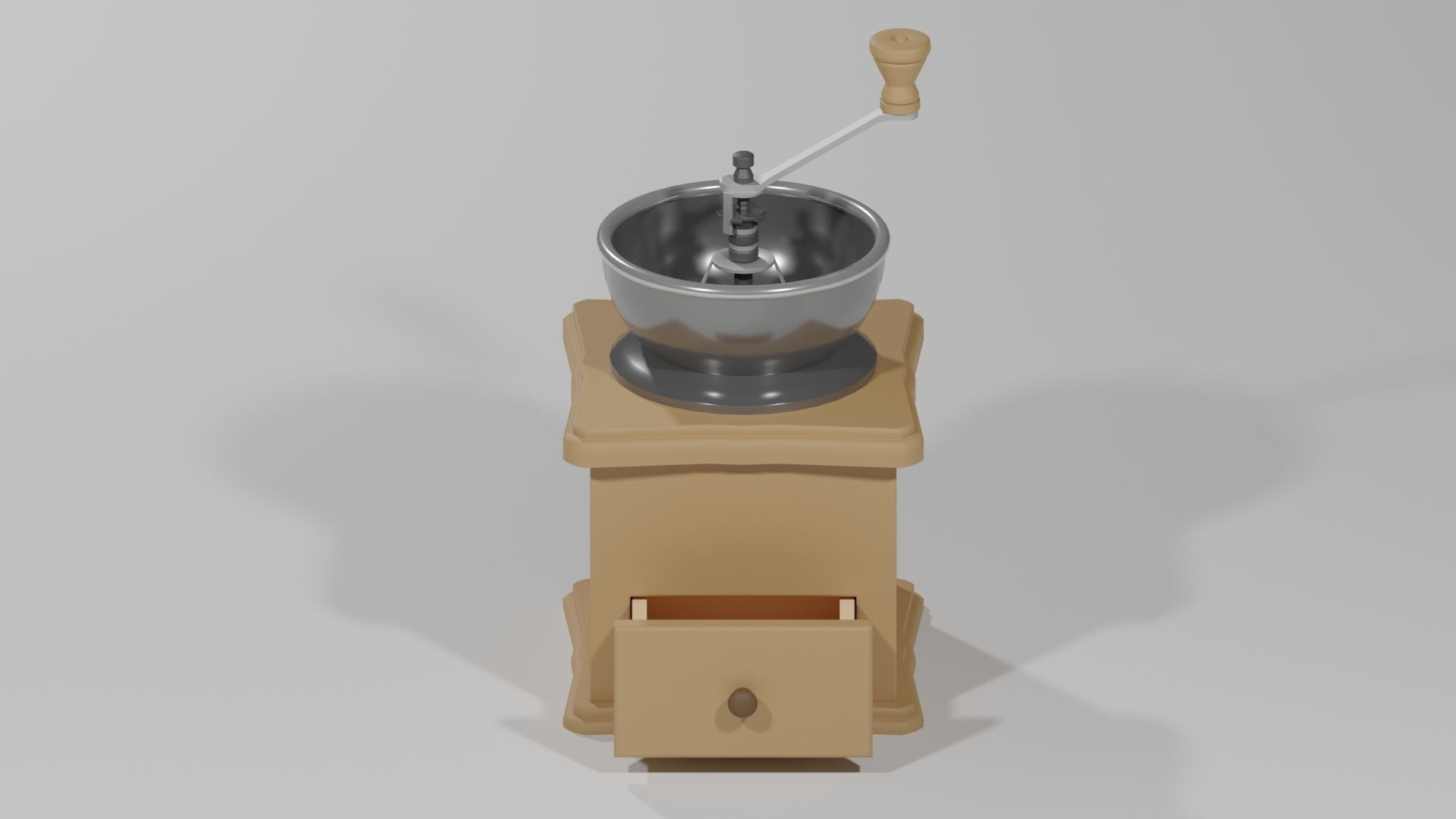 Coffee Grinder 3D Model 3D model_2