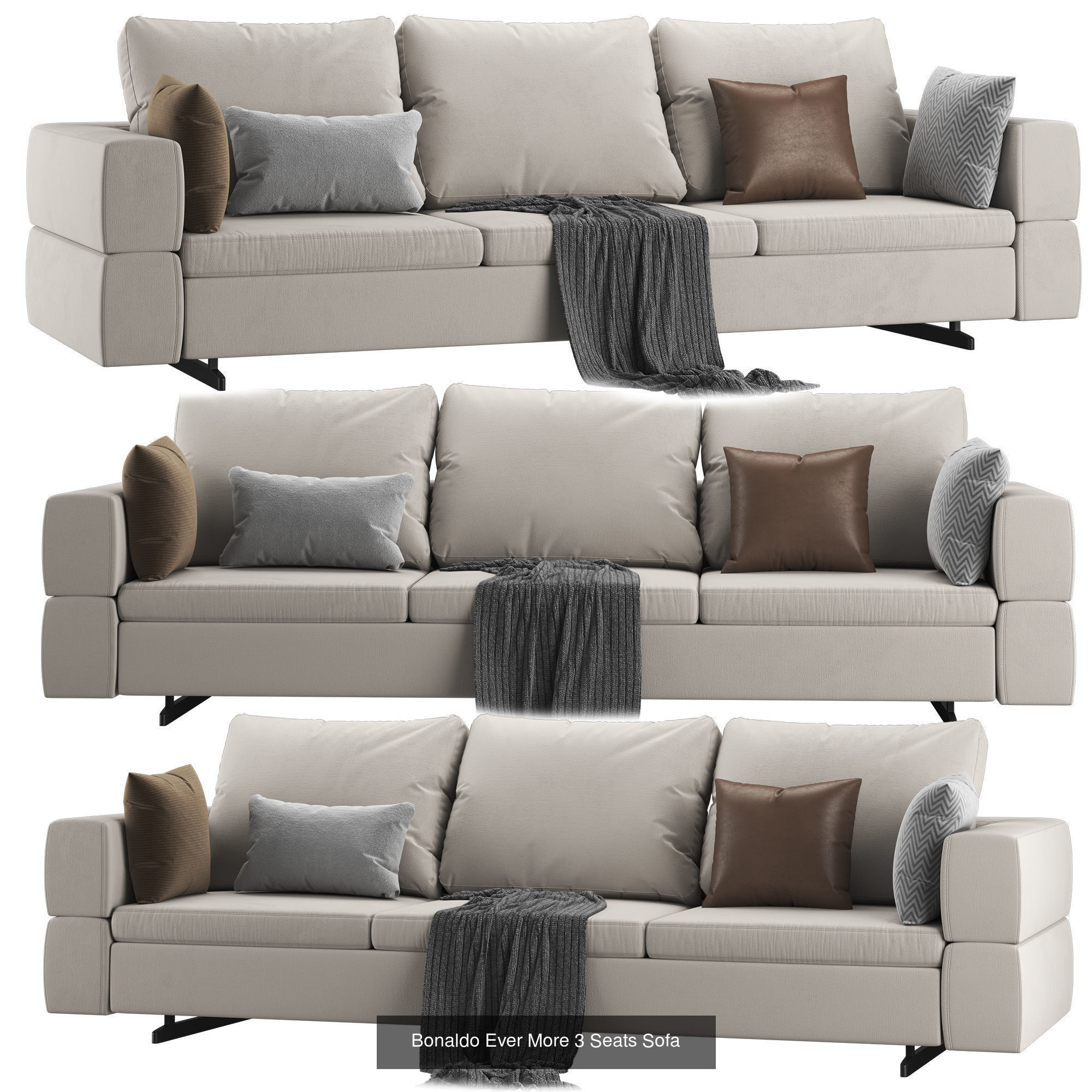 Bed and sofa  10  model 3D Model Collection_7