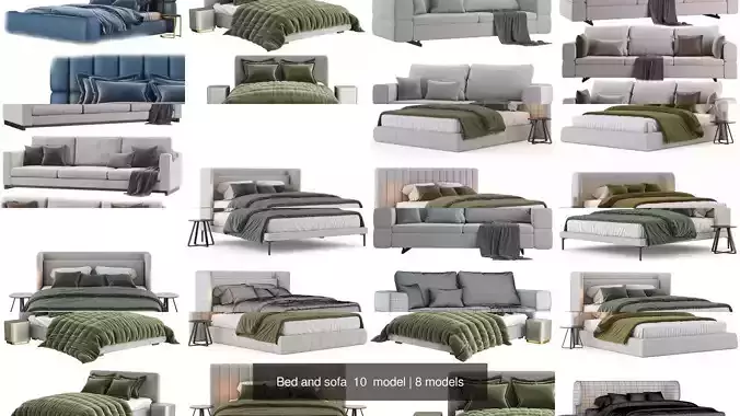 Bed and sofa  10  model