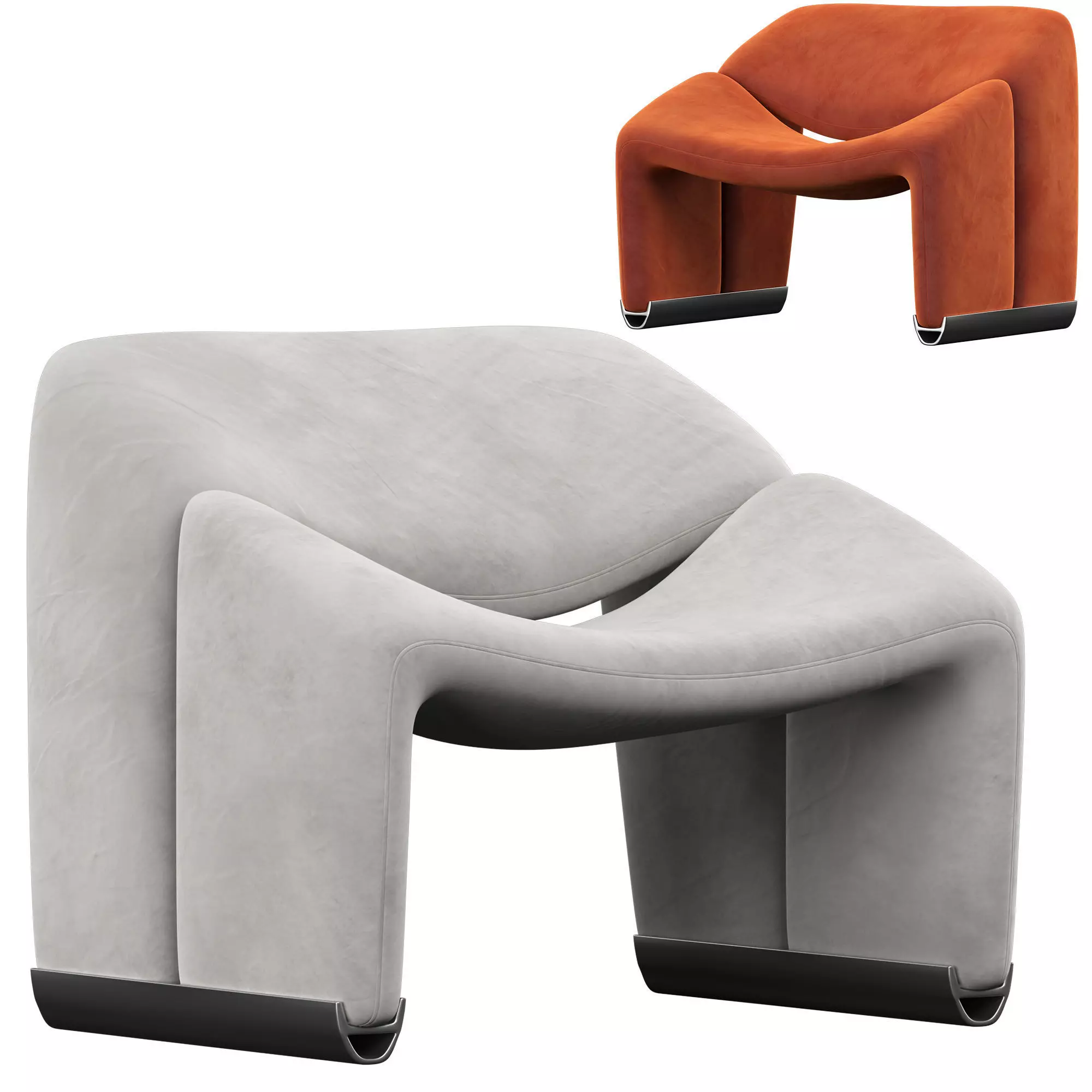 Groovy Lounge Chair Pierre Paulin 3D model