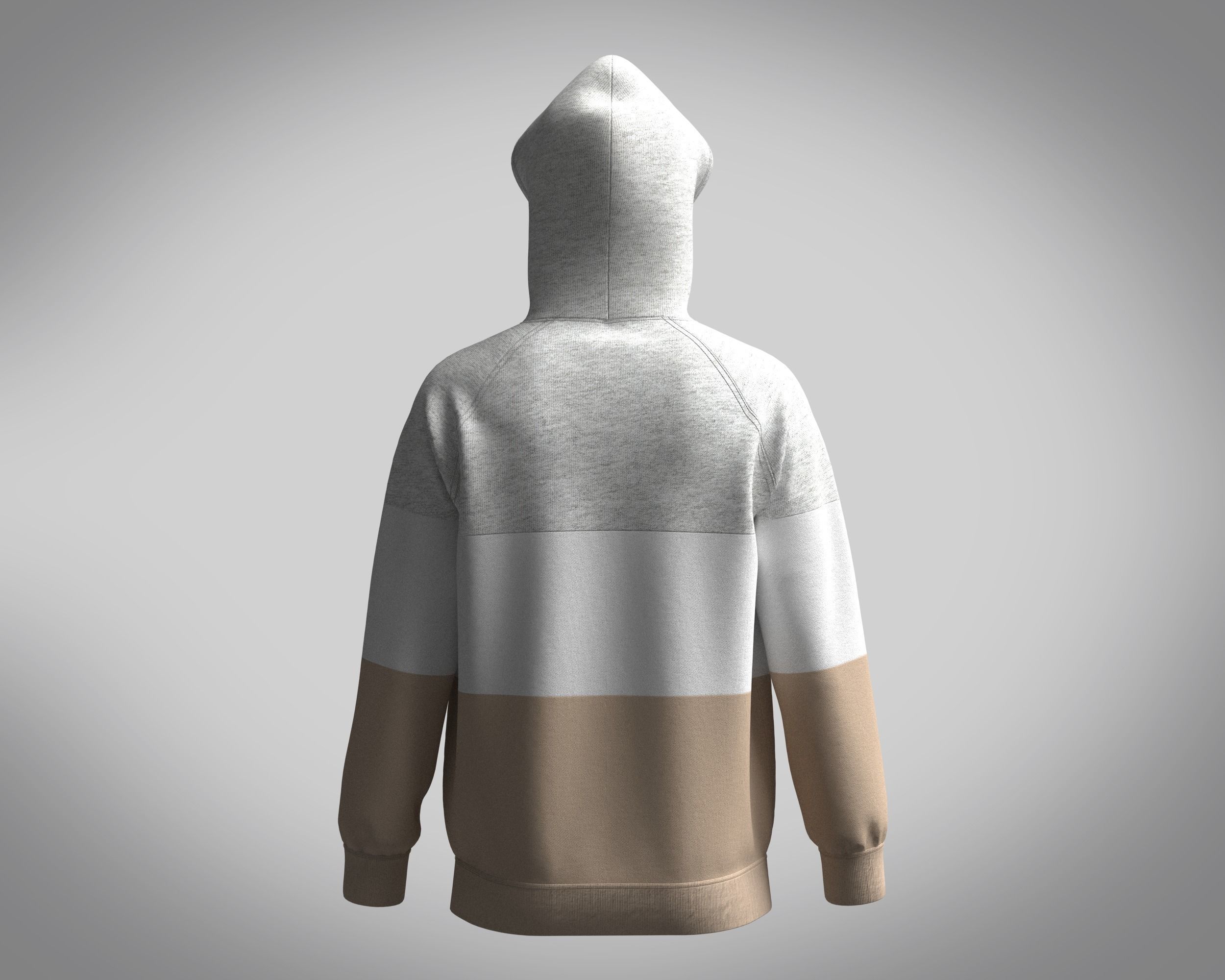 Hoodie-Melange hoodie 3D model_4