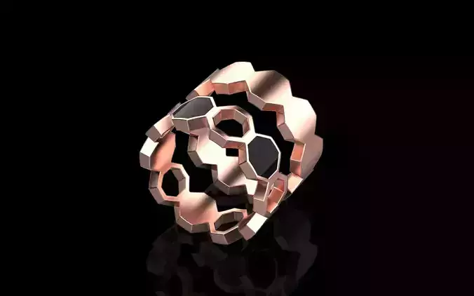 Wedding Bee Honeycomb ring 256