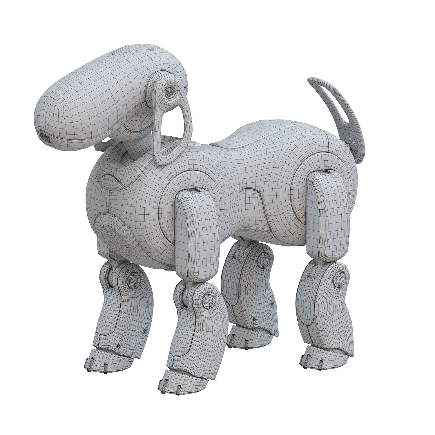 Robot dog 3D model_5
