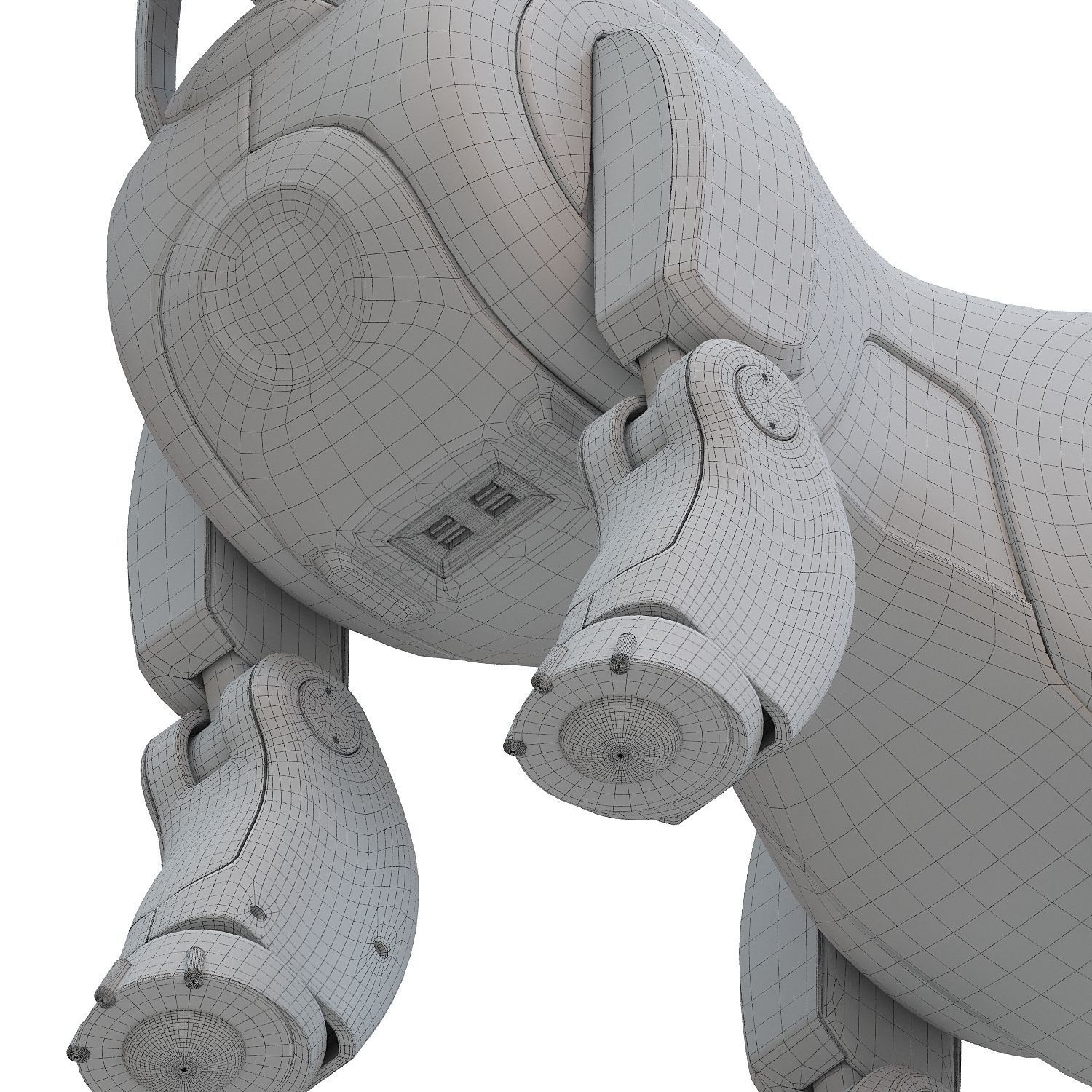 Robot dog 3D model_7