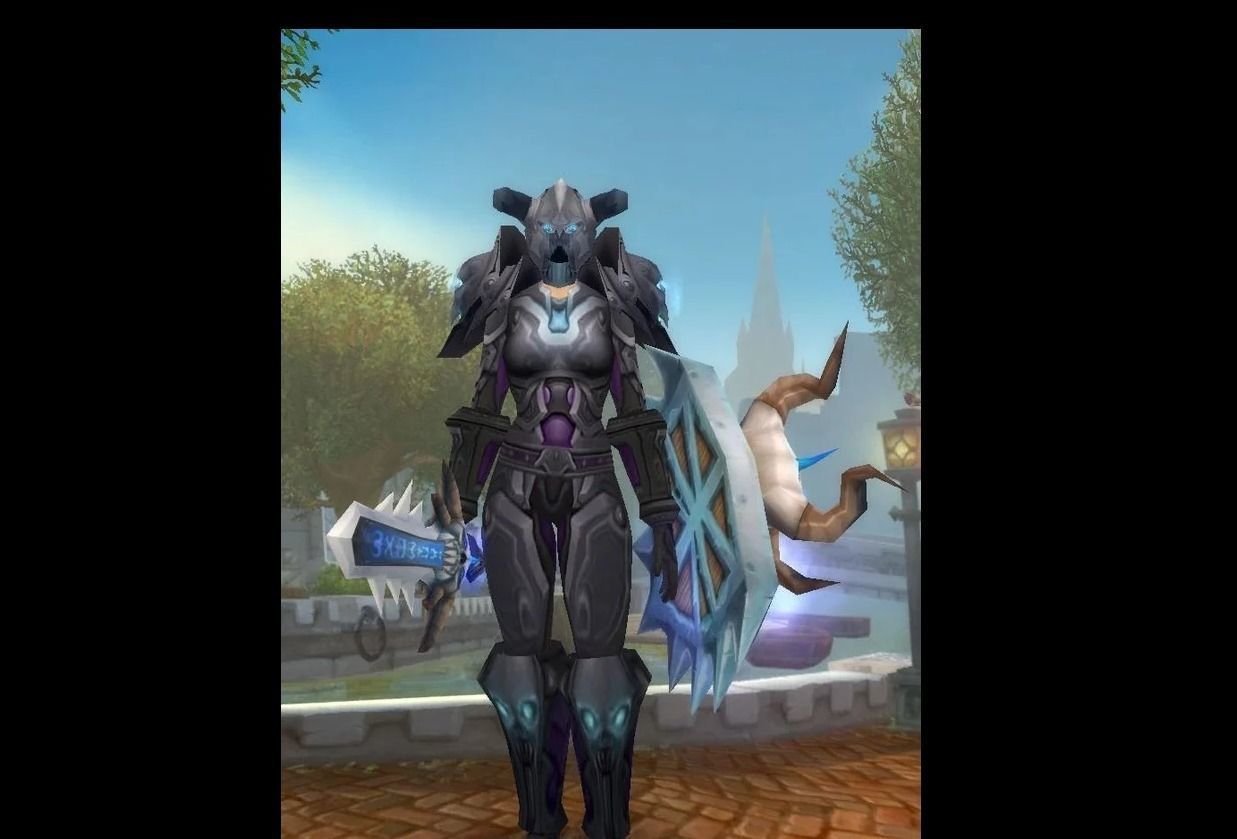 World of Warcraft  Dreadnaught Female Warrior 3D print model_9