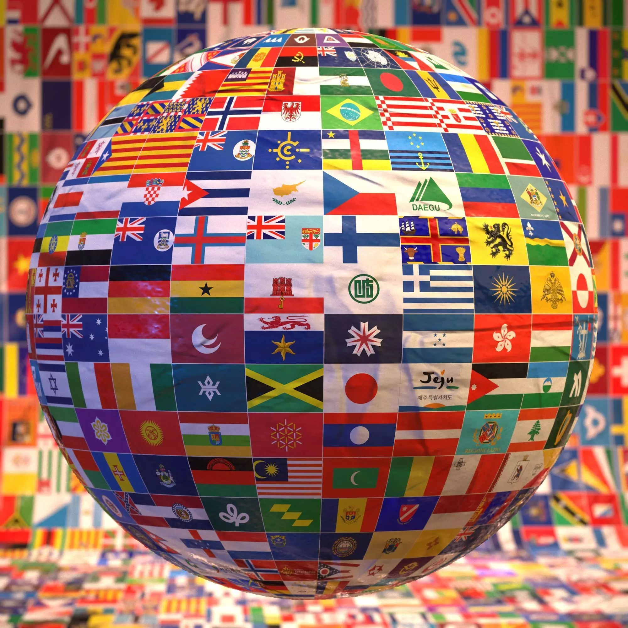 Set of 500 flag Texture