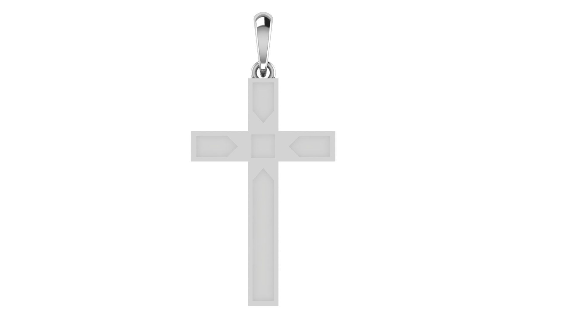 CROSS PENDANT CR118 3D print model_4