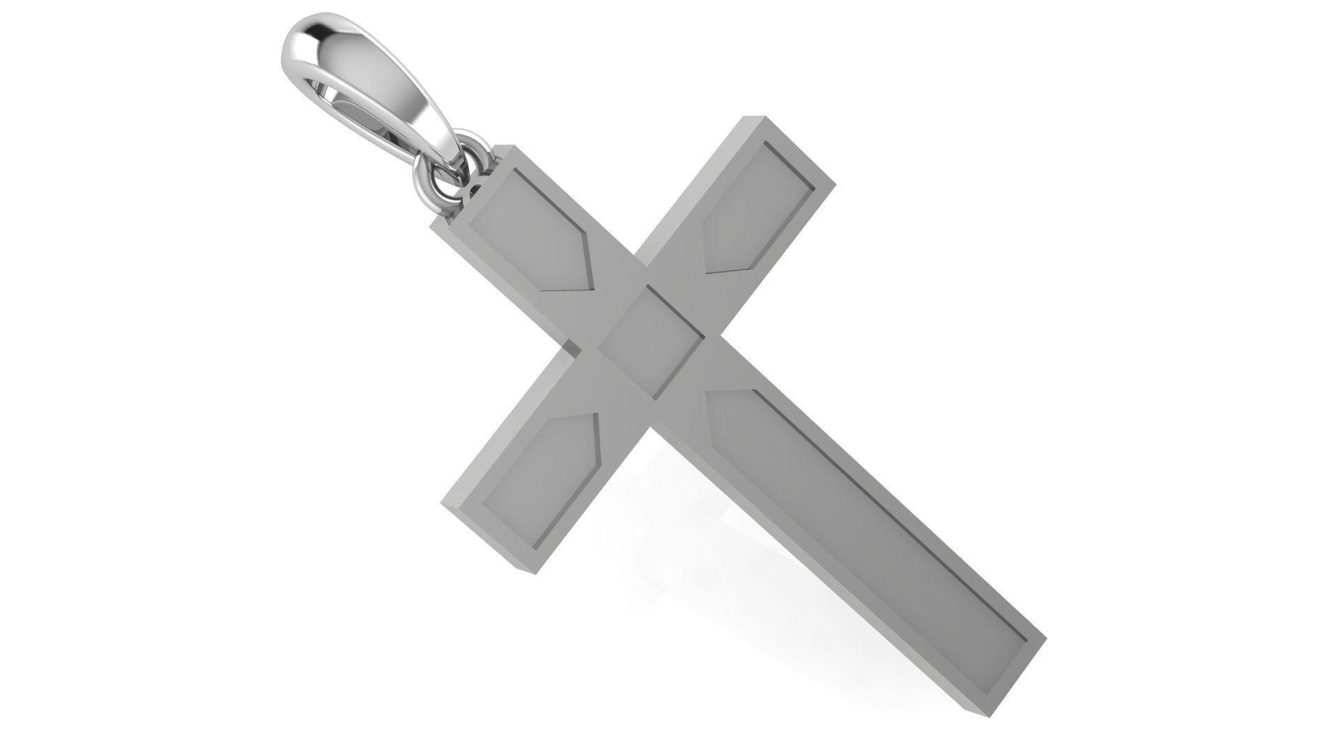 CROSS PENDANT CR118 3D print model_1
