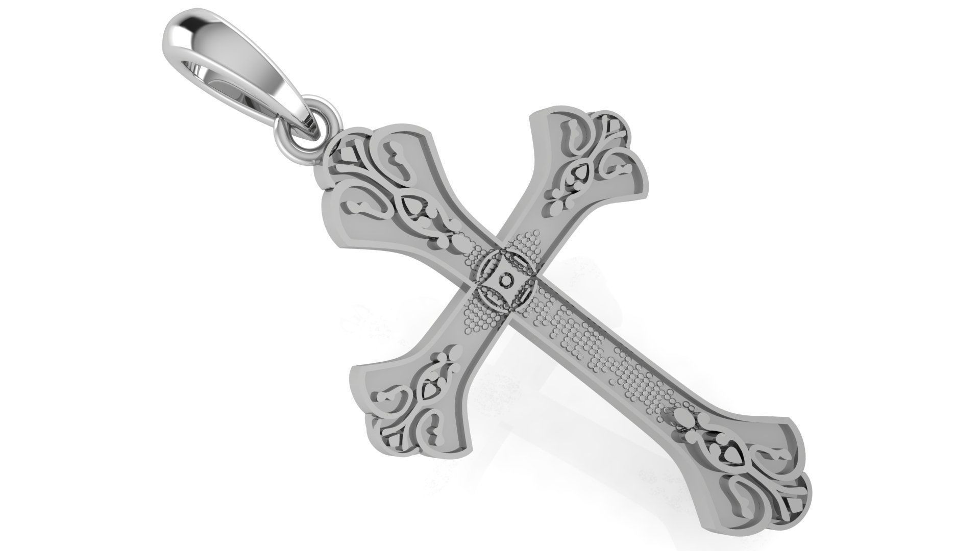 CROSS PENDANT CR120 3D print model_1