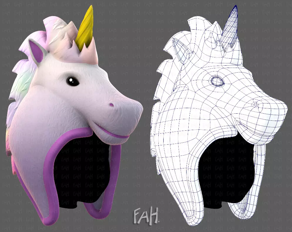 Cap V34 Low-poly 3D model
