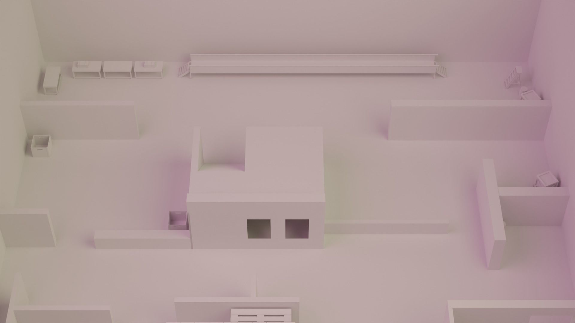 Call of Duty Killhouse Map Free low-poly 3D model_8