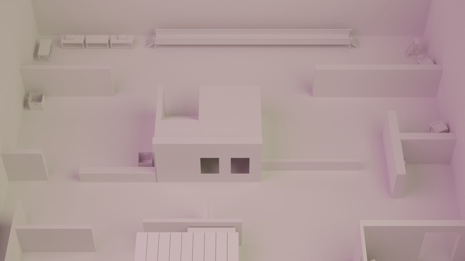 Call of Duty Killhouse Map Free low-poly 3D model_7