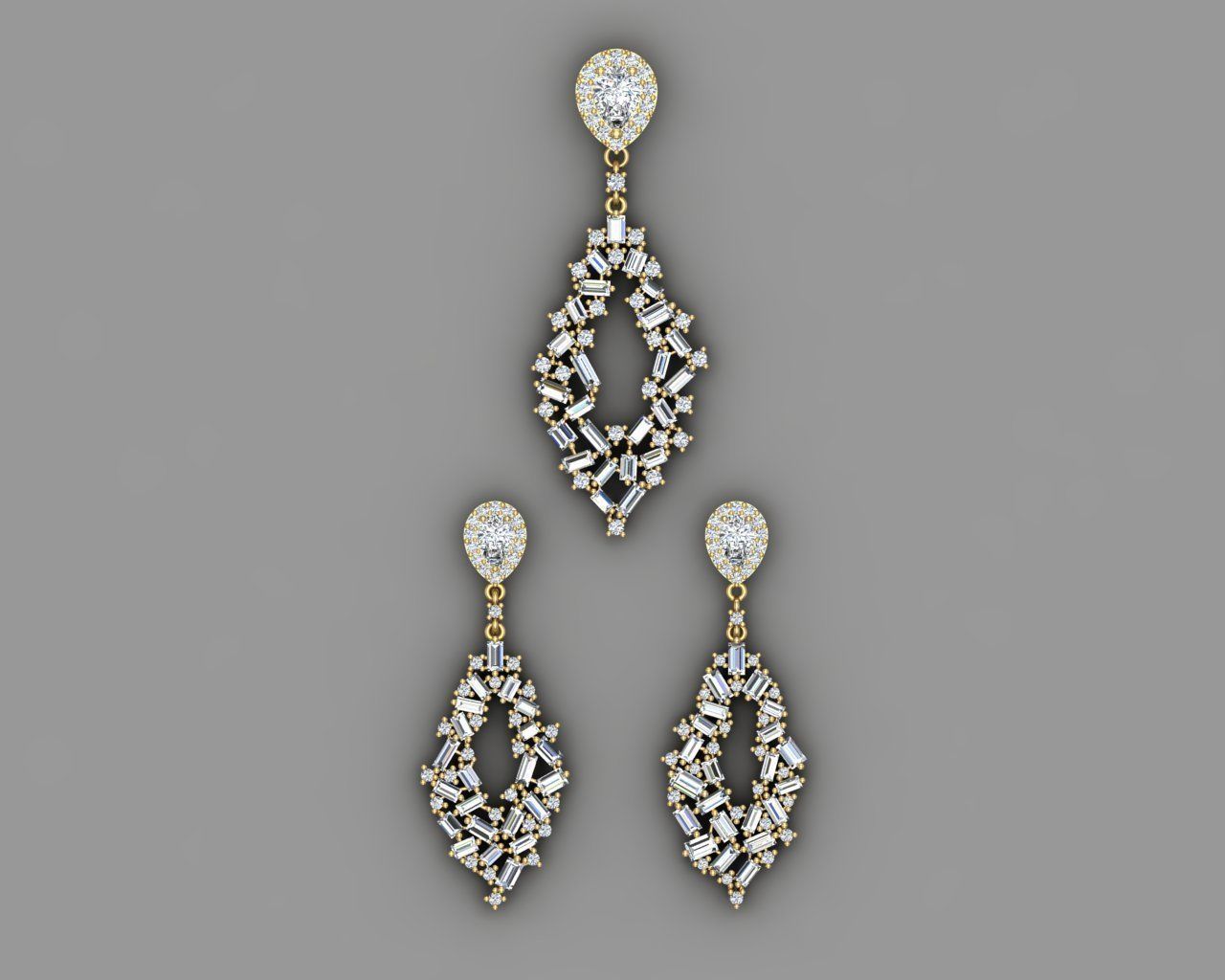 Jewelry Half set 3D print model_2