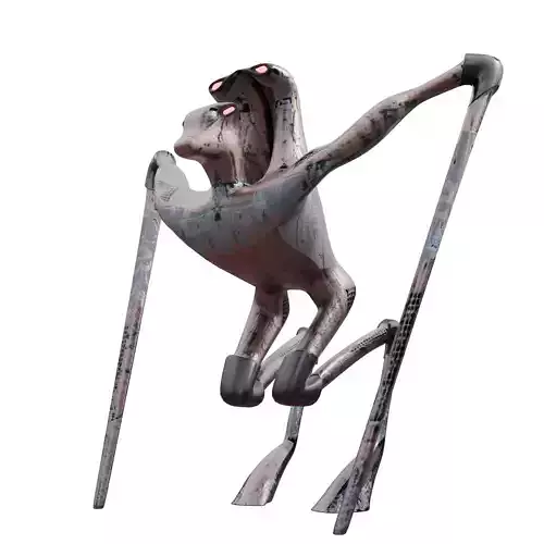 Low poly Robot Creature Free low-poly 3D model