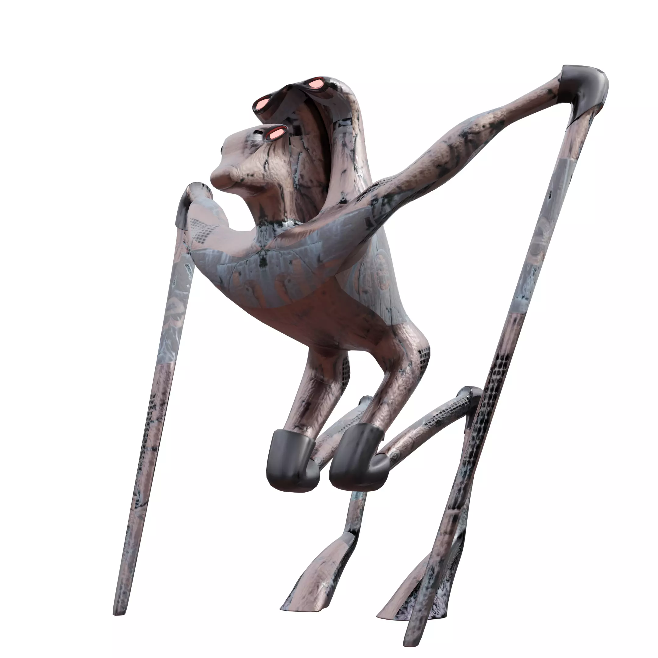 Low poly Robot Creature Free low-poly 3D model
