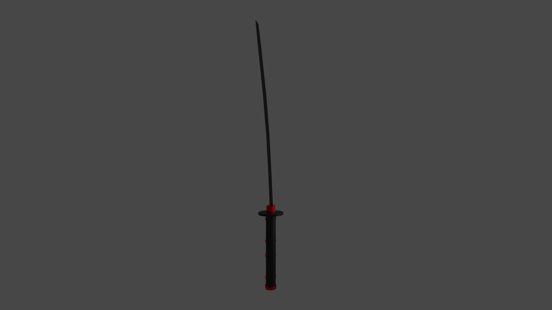 red katana 3D model_14