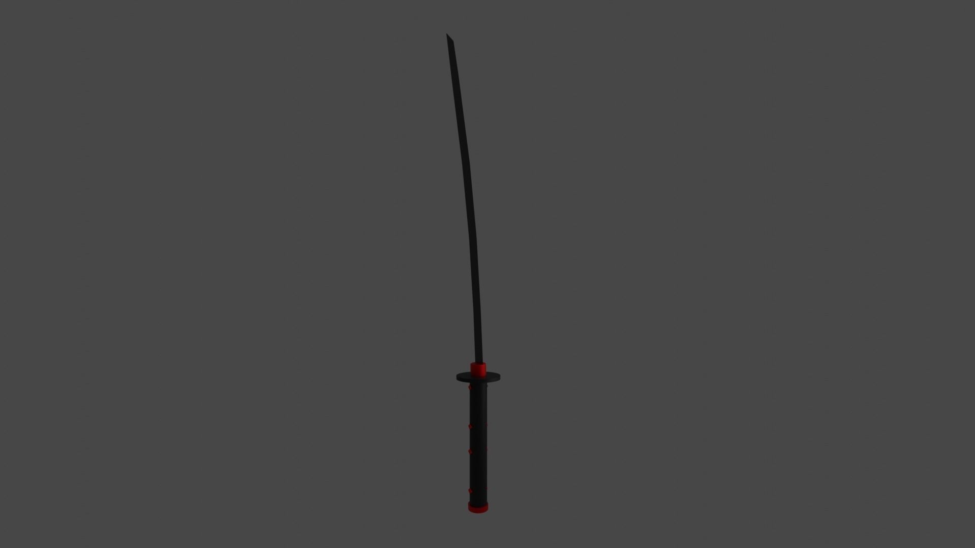 red katana 3D model_13