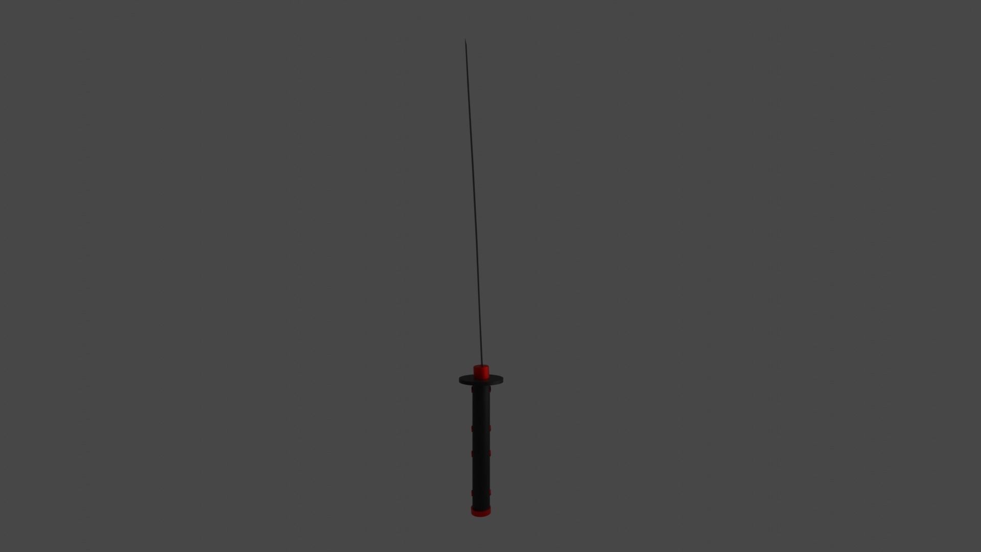 red katana 3D model_18