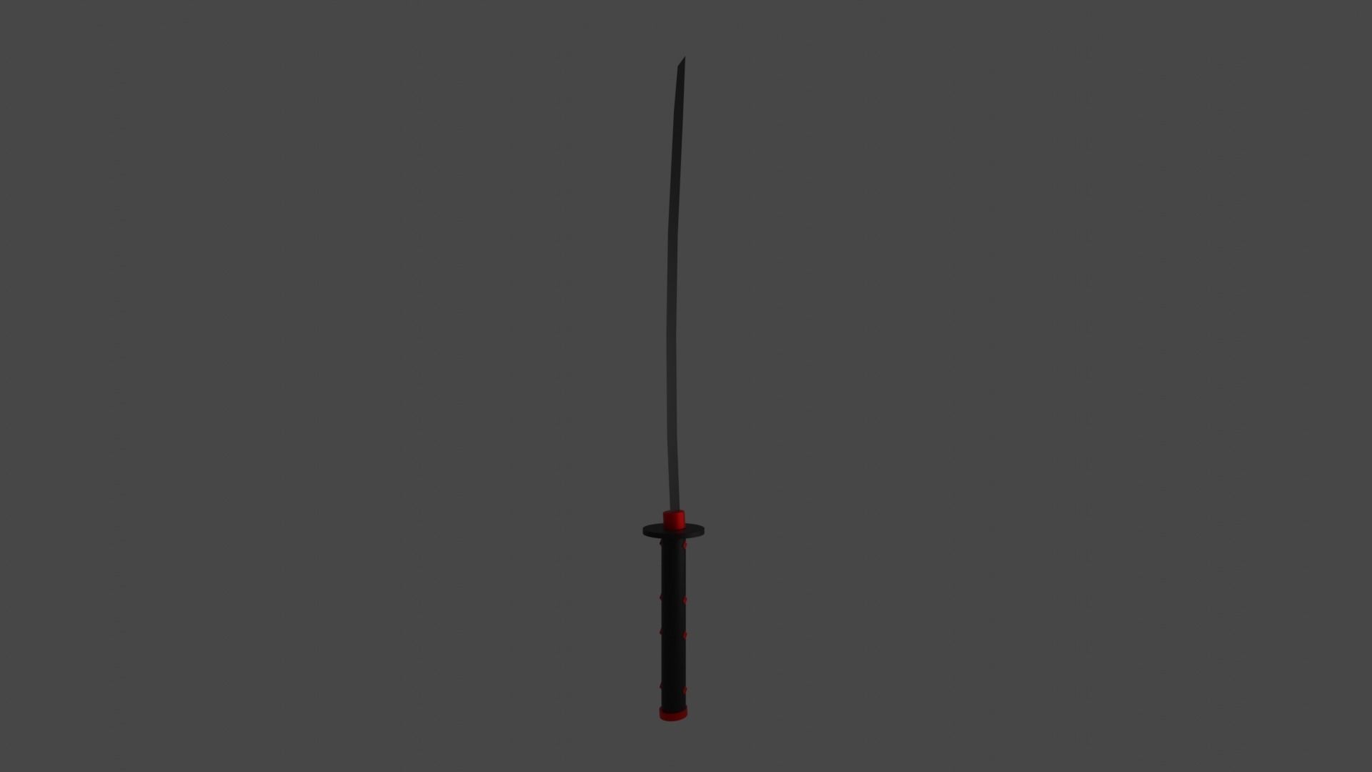 red katana 3D model_26
