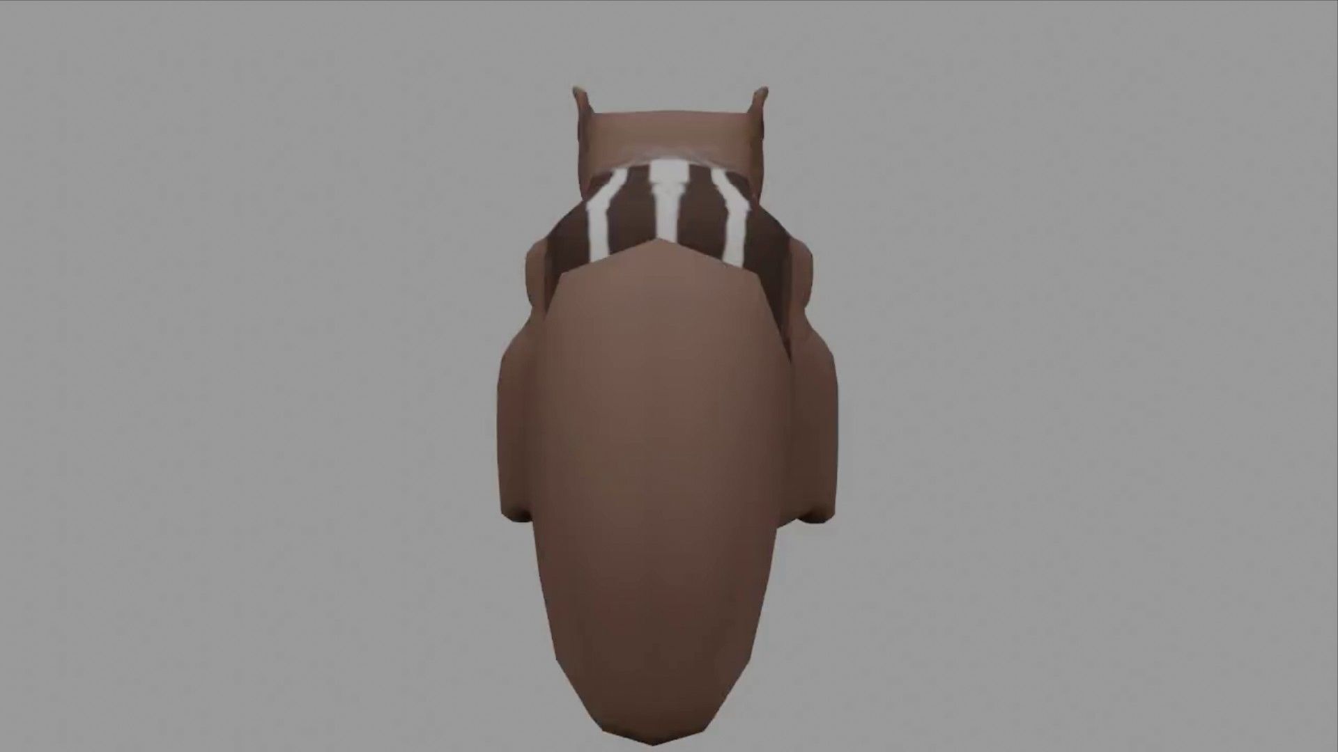 Squirrel - Low Poly bat Low-poly 3D model_3