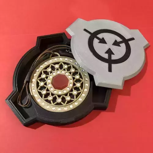 SCP Foundation SCP 963 Pendant and Presentation Box 3D print model