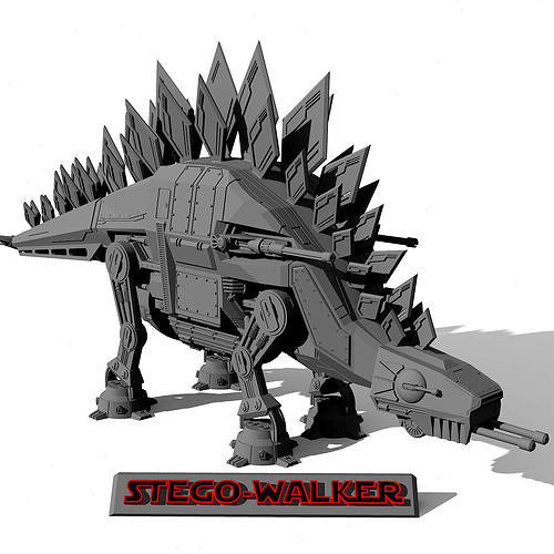 STEGO-WALKER - STARWARS AT-AT WALKER X DINOSAUR 3D print model