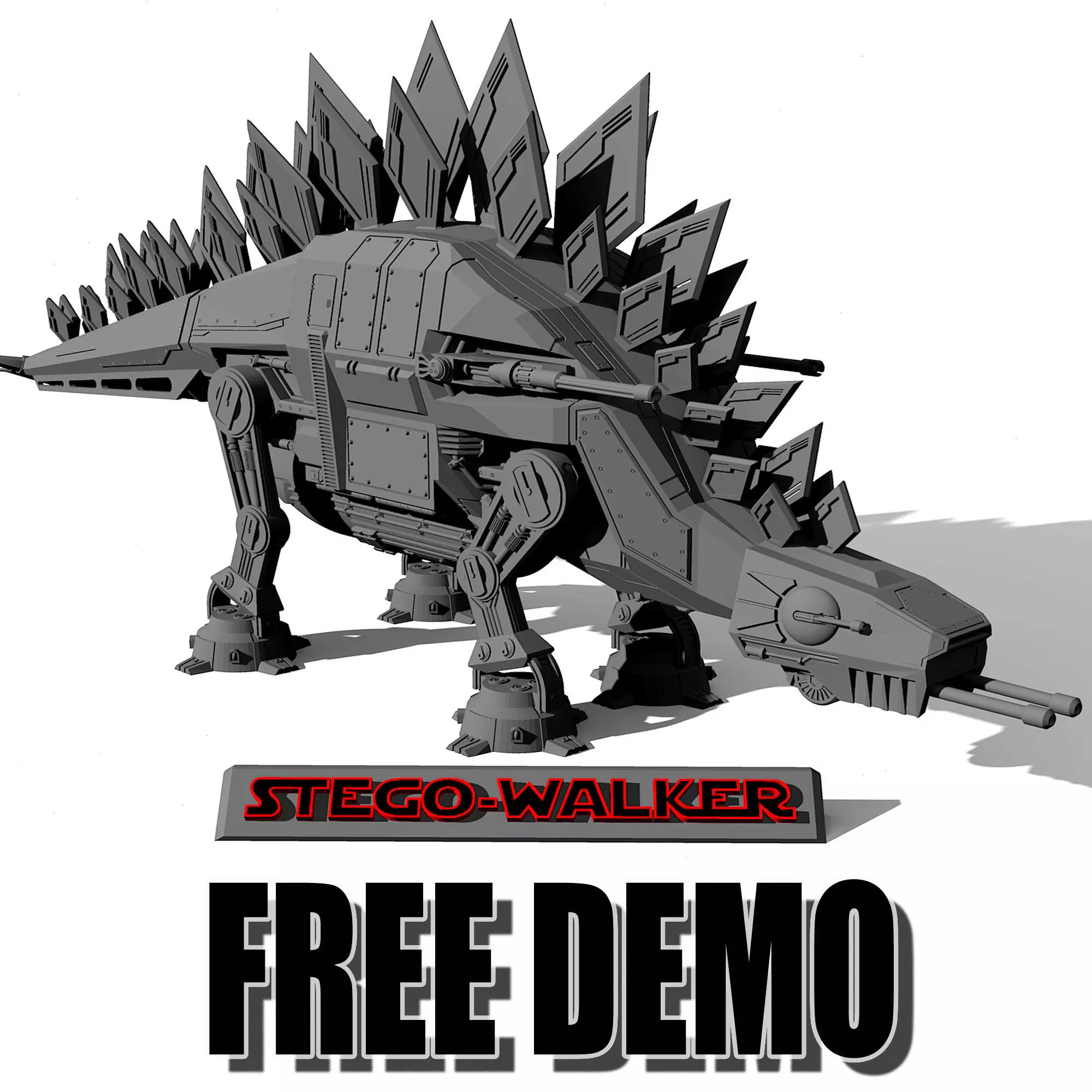 STEGO-WALKER - STARWARS AT-AT WALKER -DEMO PARTS- Free 3D print model_0