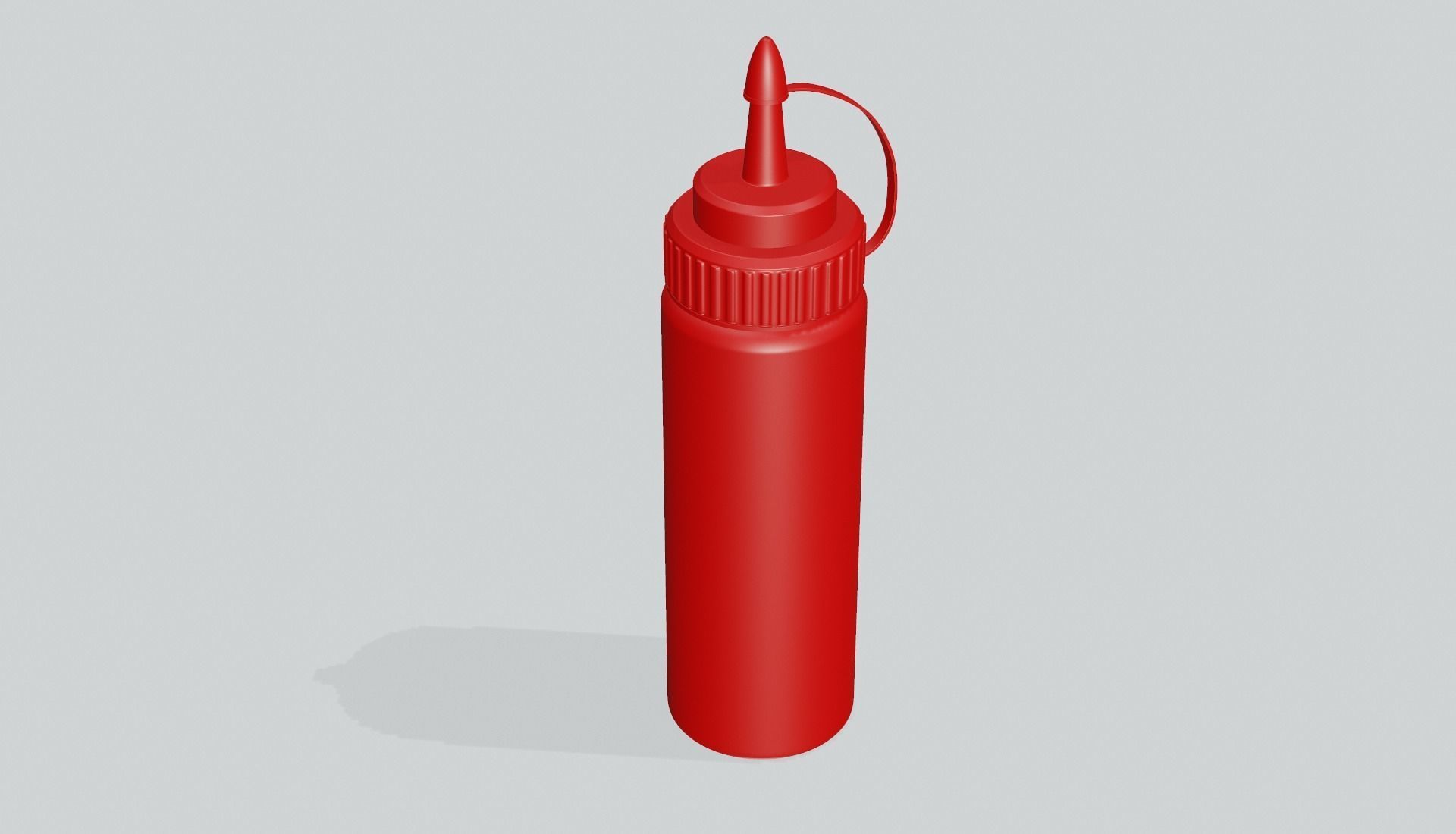 Ketchup Bottle Mock Up 3D model_11
