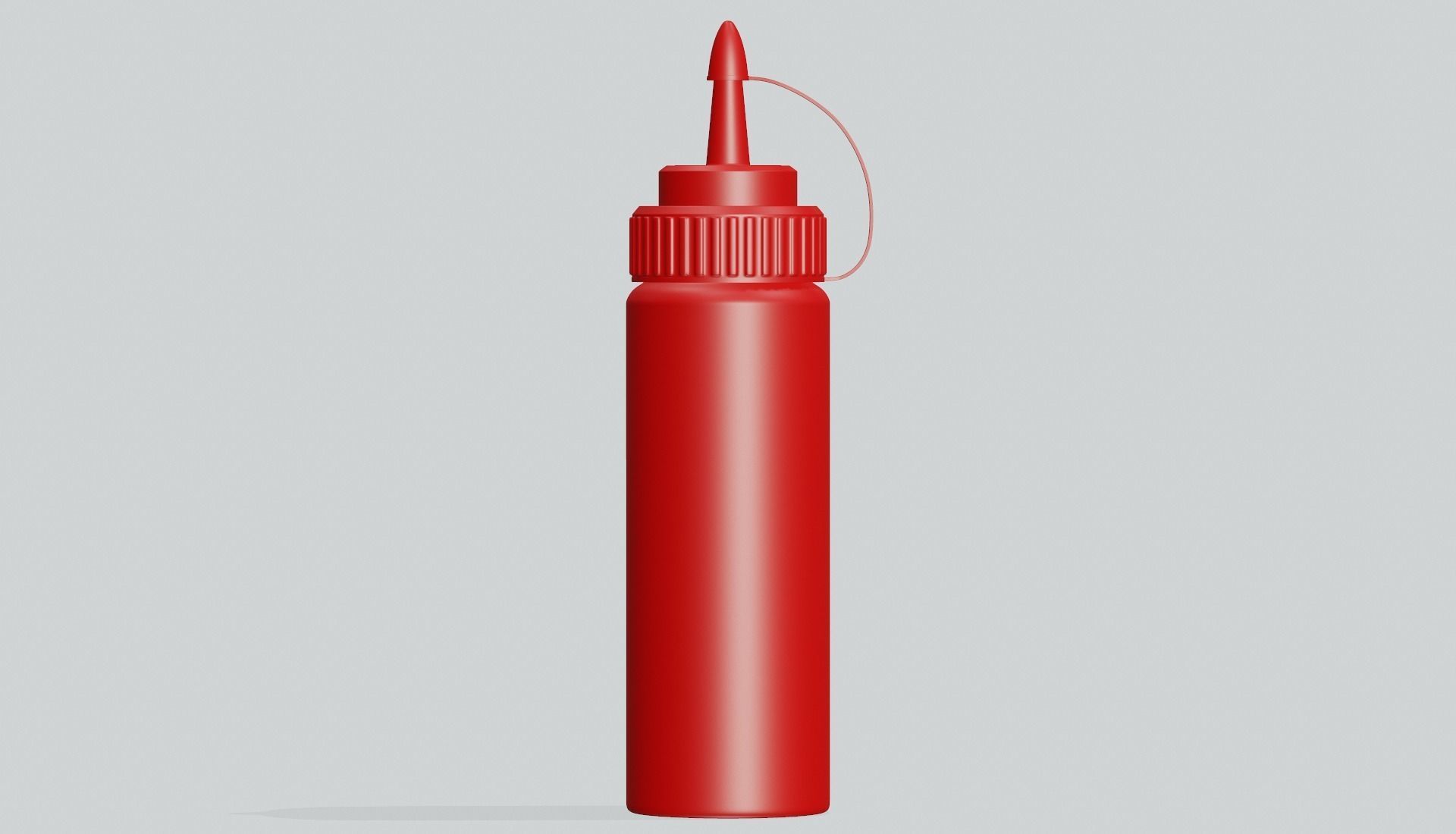 Ketchup Bottle Mock Up 3D model_8
