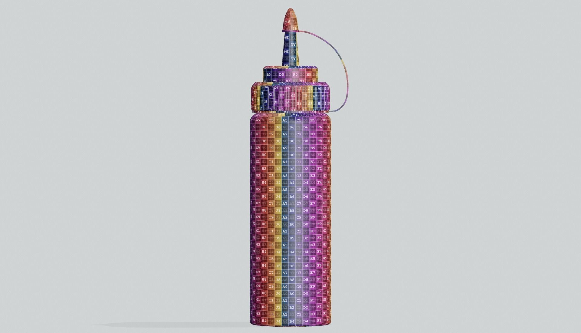 Ketchup Bottle Mock Up 3D model_10