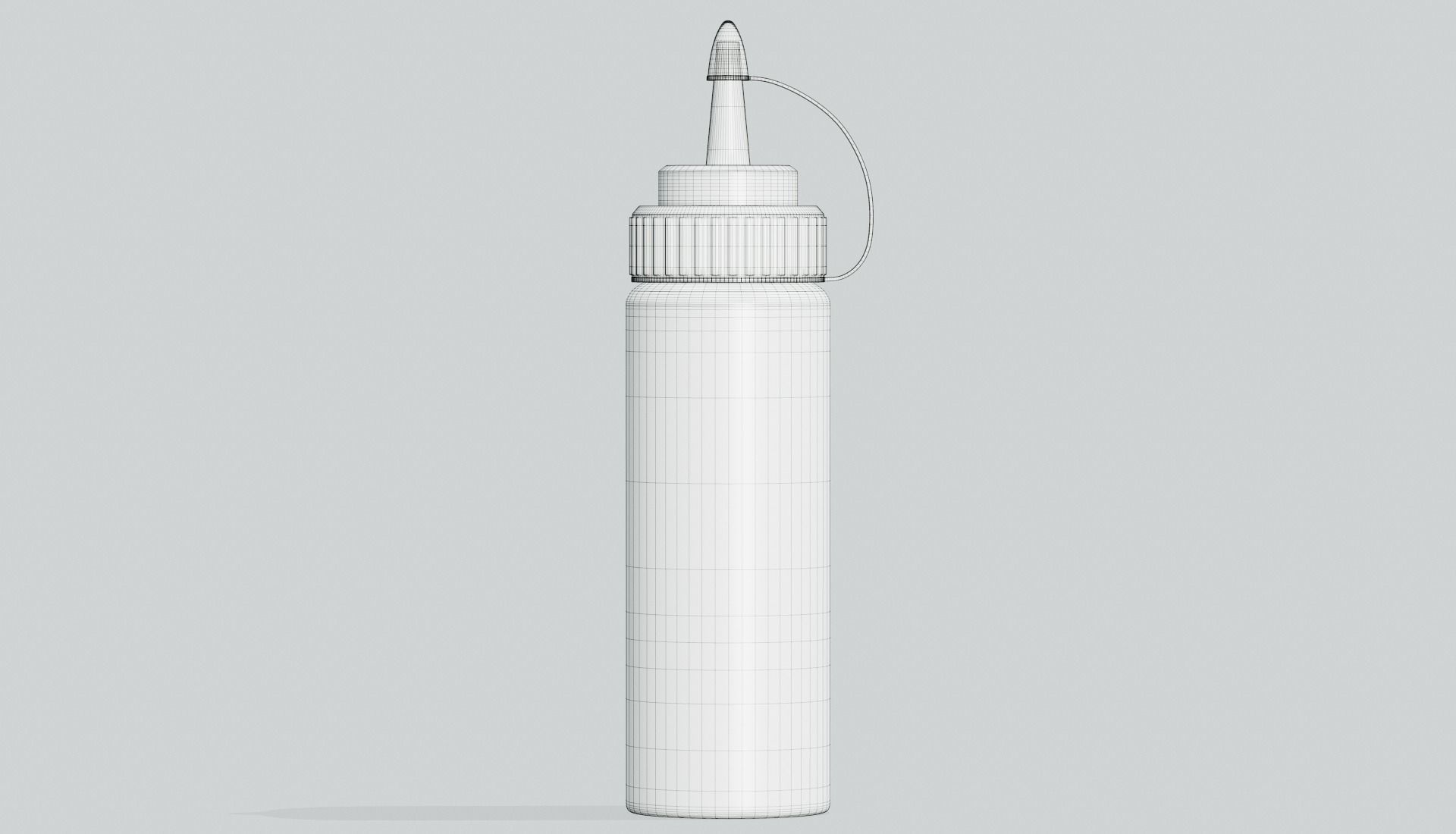 Ketchup Bottle Mock Up 3D model_5