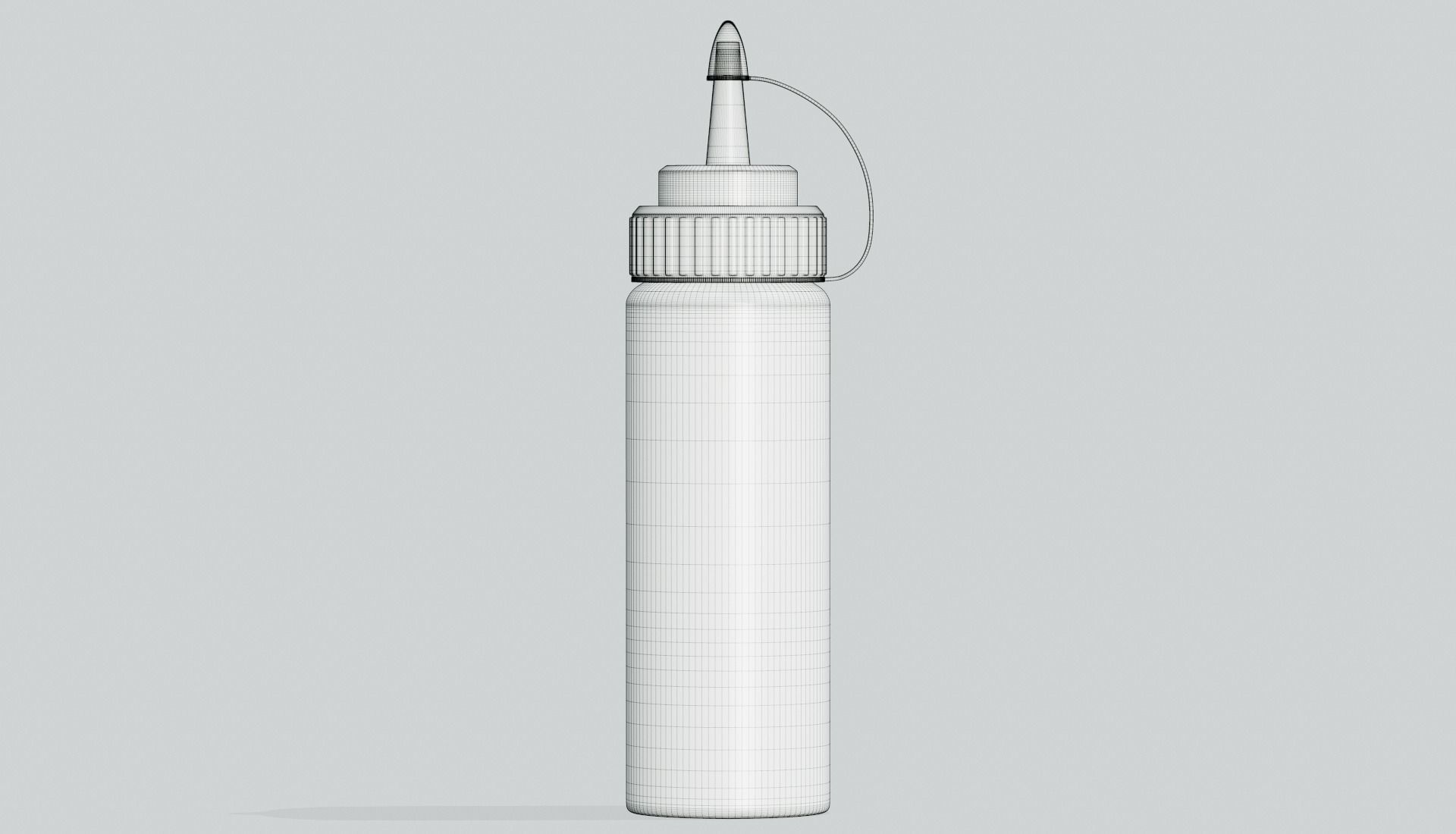 Ketchup Bottle Mock Up 3D model_7