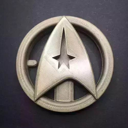 Starfleet Emblem Belt Buckle 3D print model