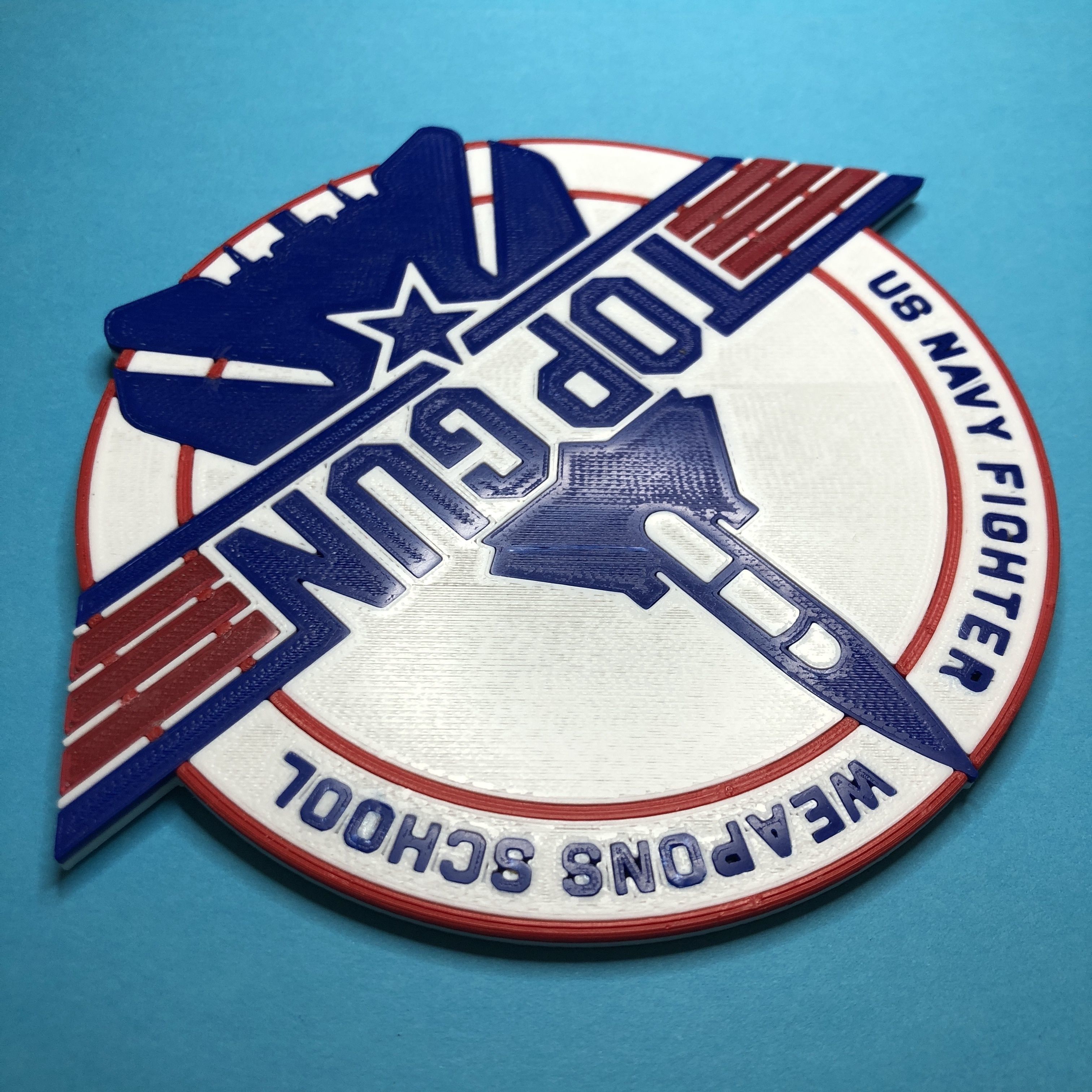 Top Gun F14 Tomcat Coaster 3D print model_2