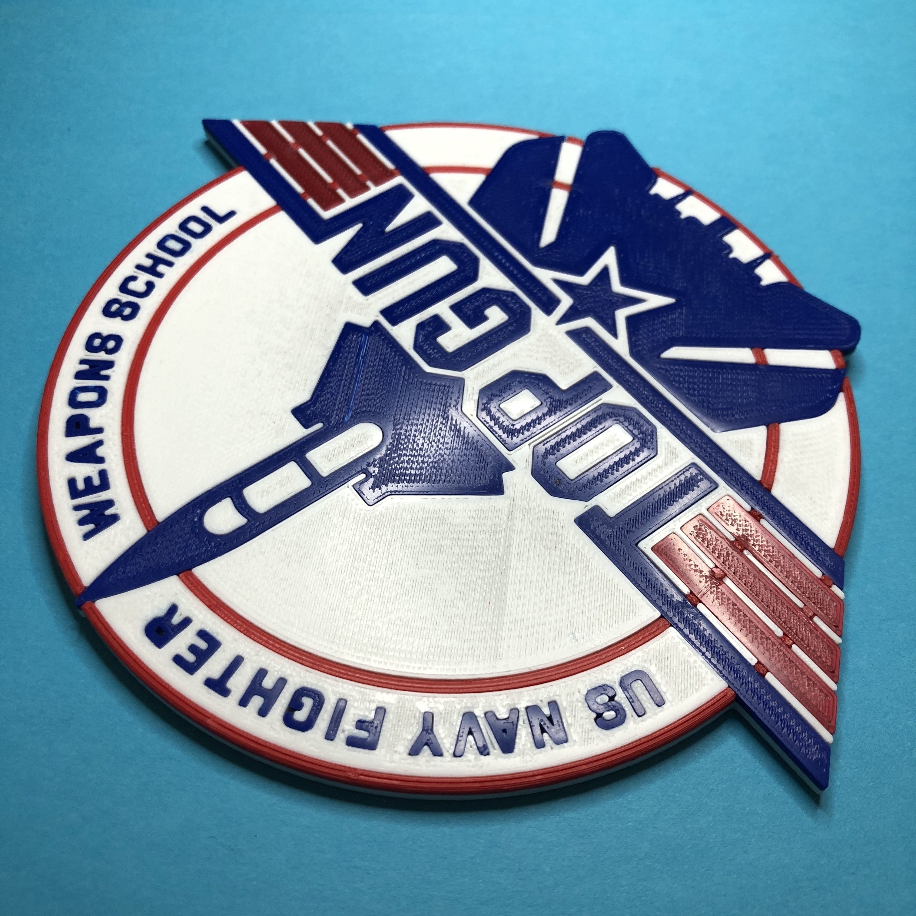 Top Gun F14 Tomcat Coaster 3D print model_3