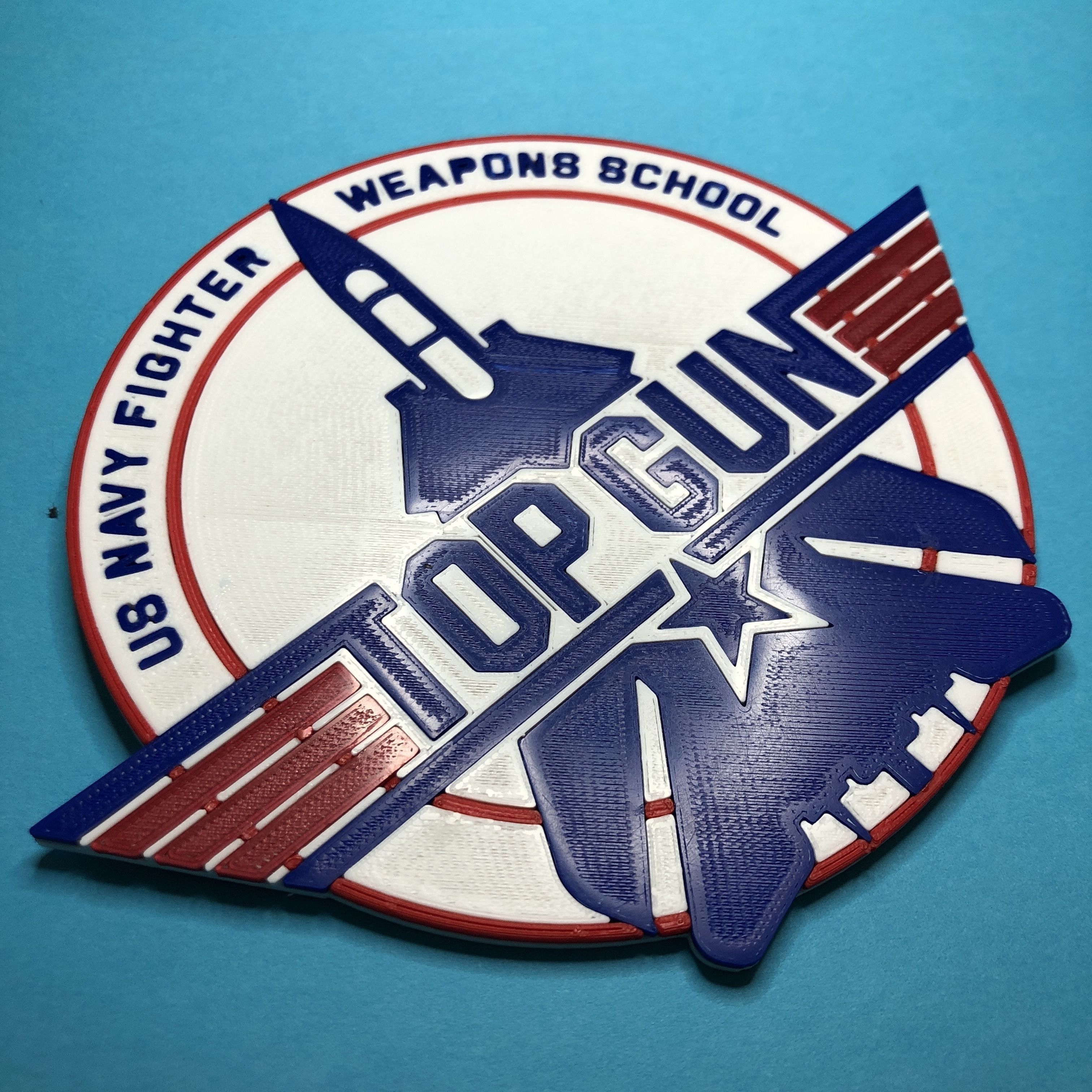 Top Gun F14 Tomcat Coaster 3D print model_4