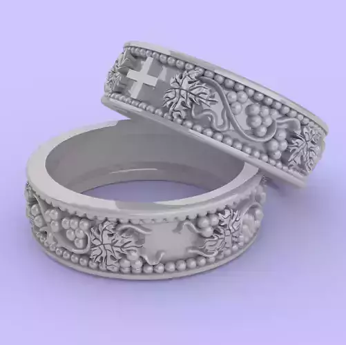 Ring with vines