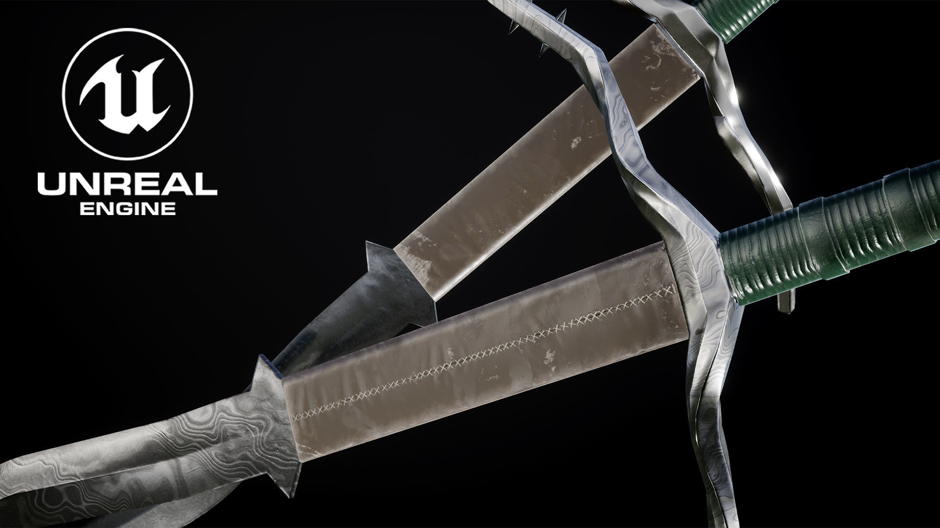 3D Model Flamberg Sword Low-poly 3D model_15