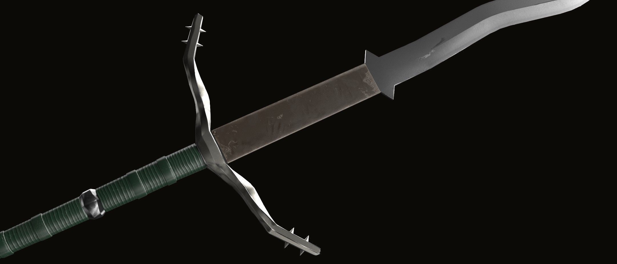 3D Model Flamberg Sword Low-poly 3D model_8