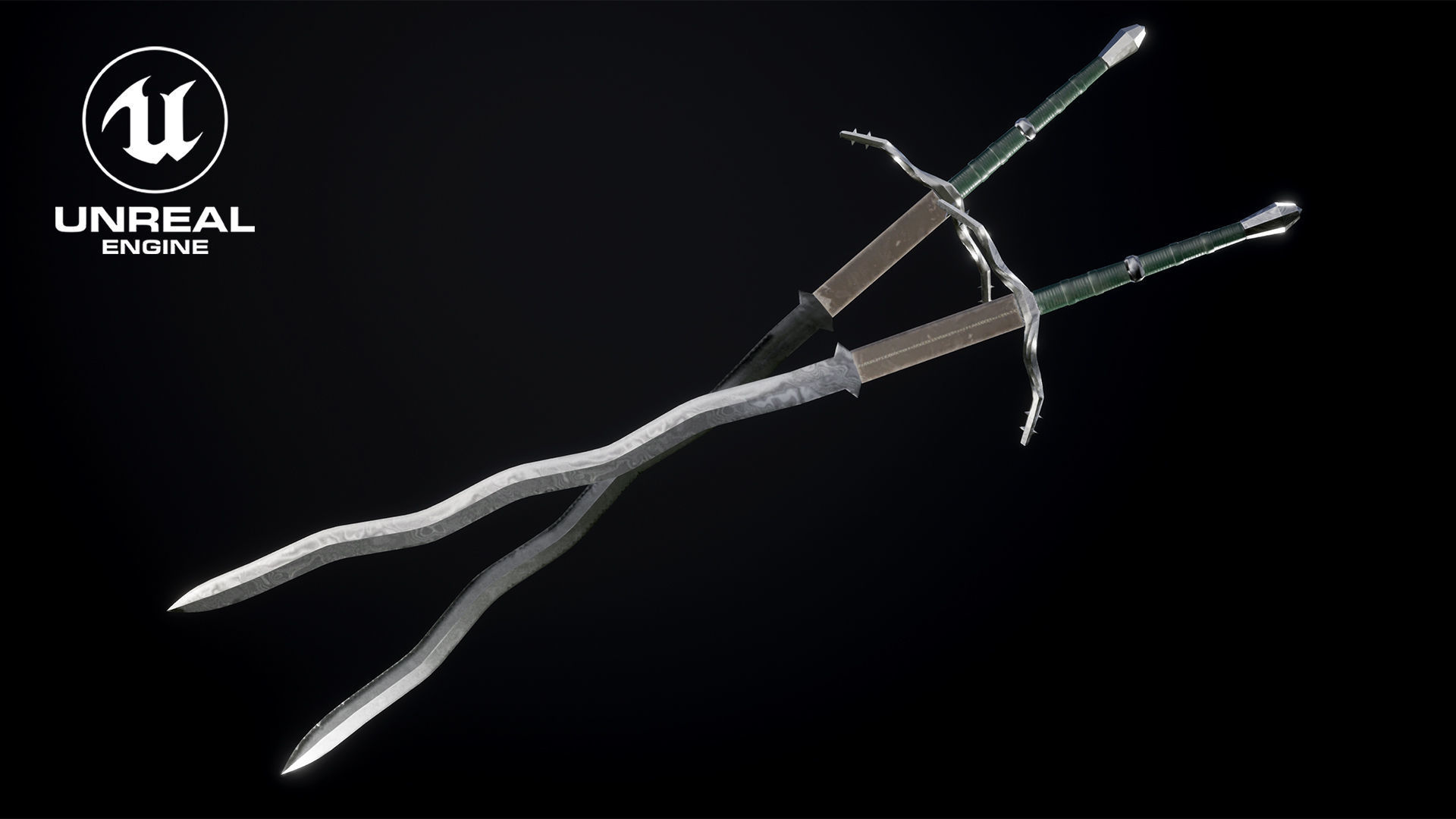 3D Model Flamberg Sword Low-poly 3D model_12